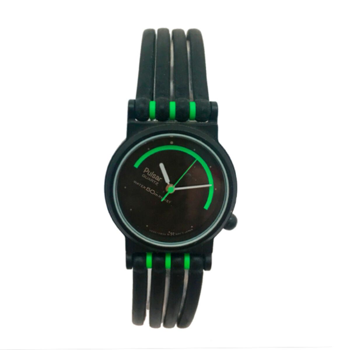 Sort Dameur Justina 21814n Armbåndsur Gummirem - Justina Armbånd  - 8431777741292