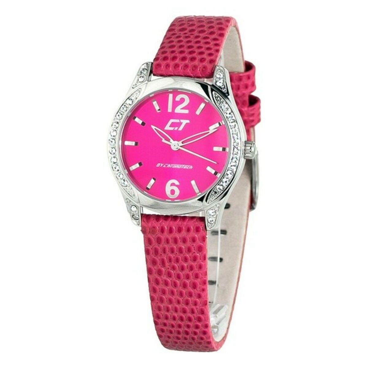 Pink Chronotech Dameur Cc7101ls - Chronotech Armbånd  - 8033544239430