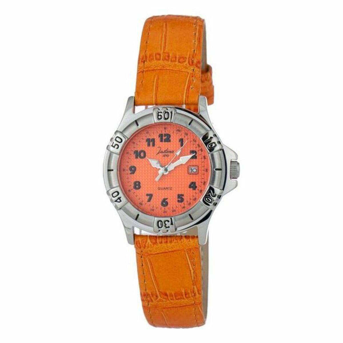 Justina Dameur 32551 Orange Læderrem - Justina Armbånd  - 8431777778038