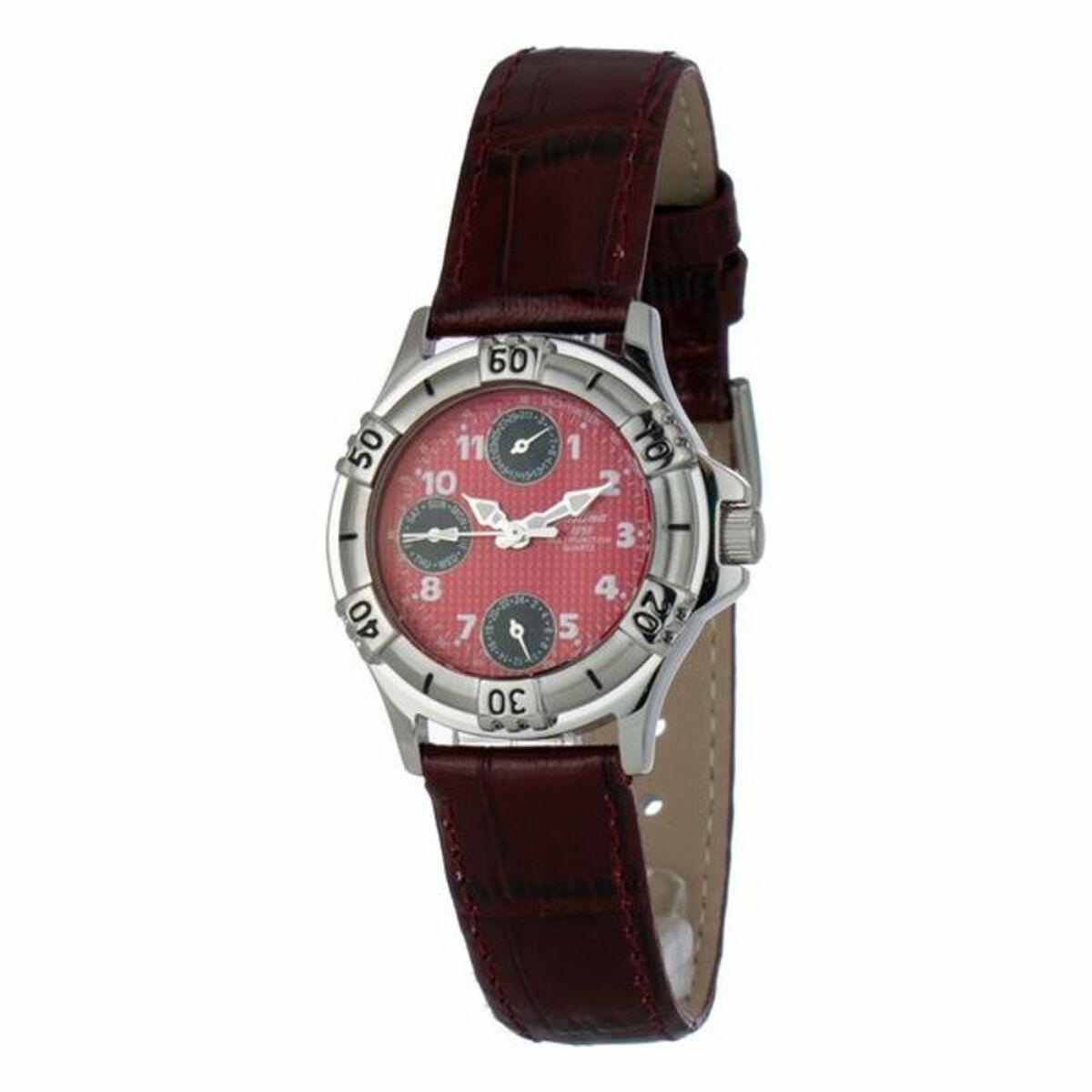 Justina Dameur 32552r Rød Læderrem - Justina Armbånd  - 8431777777994