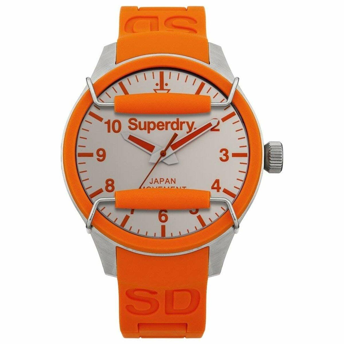 Hvid Superdry Unisex Armbåndsur Syg125o Orange - Superdry Armbånd  - 5024693109715