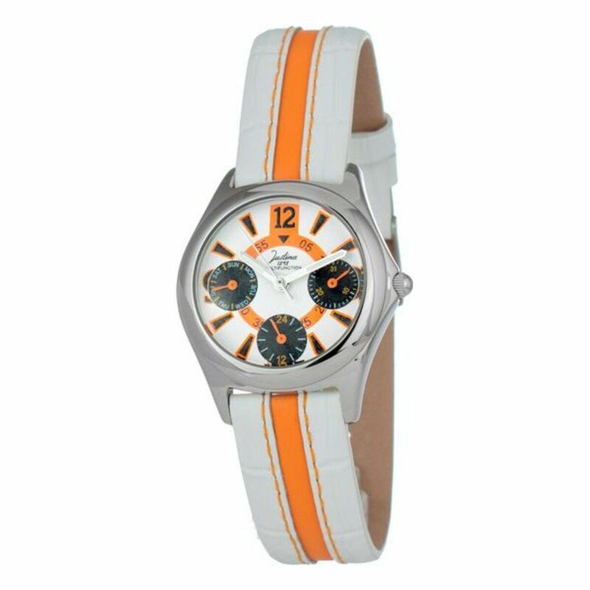 Hvid Justina Dameur 32550n Orange - Justina Armbånd  - 8431777777949