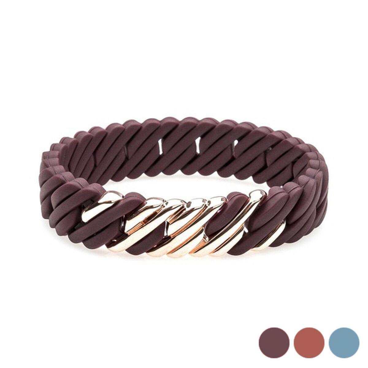 Brun Therubz Armbånd Silikone Rustfrit Stål - Therubz Armbånd  - 5713167105109