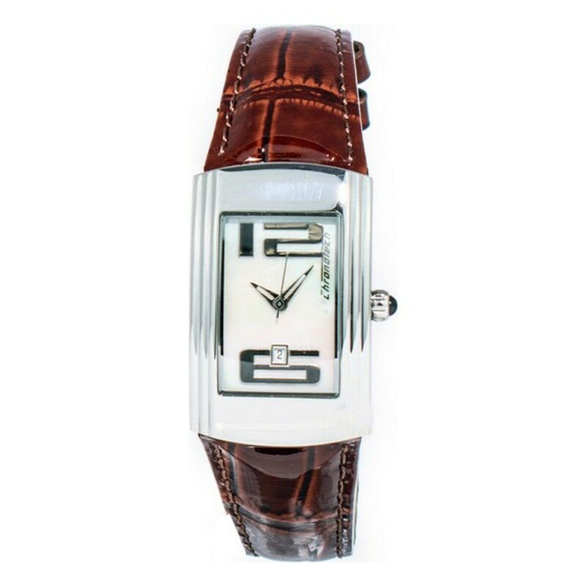 Chronotech Dameur Ct7017l Brun Læderrem - Chronotech Armbånd  - 8032636433664