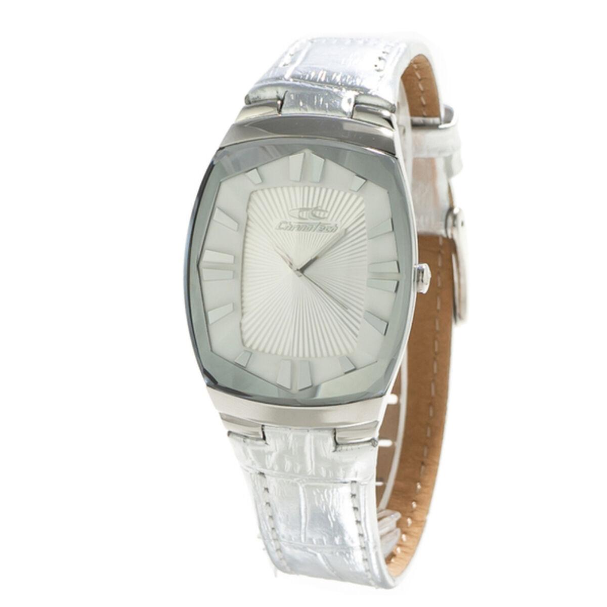 Hvid Chronotech Dameur Ct7065l Sølv - Chronotech Armbånd  - 8033544142259