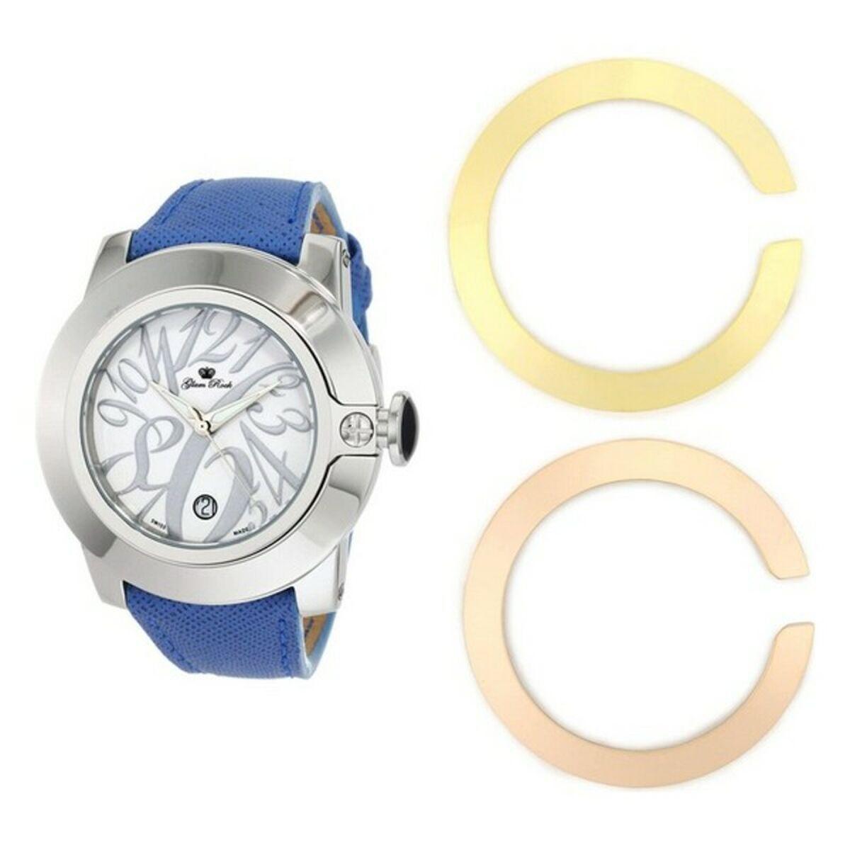 Glam Rock Dameur Gr32080 Læderrem - Rock Armbånd  - 0722631174775