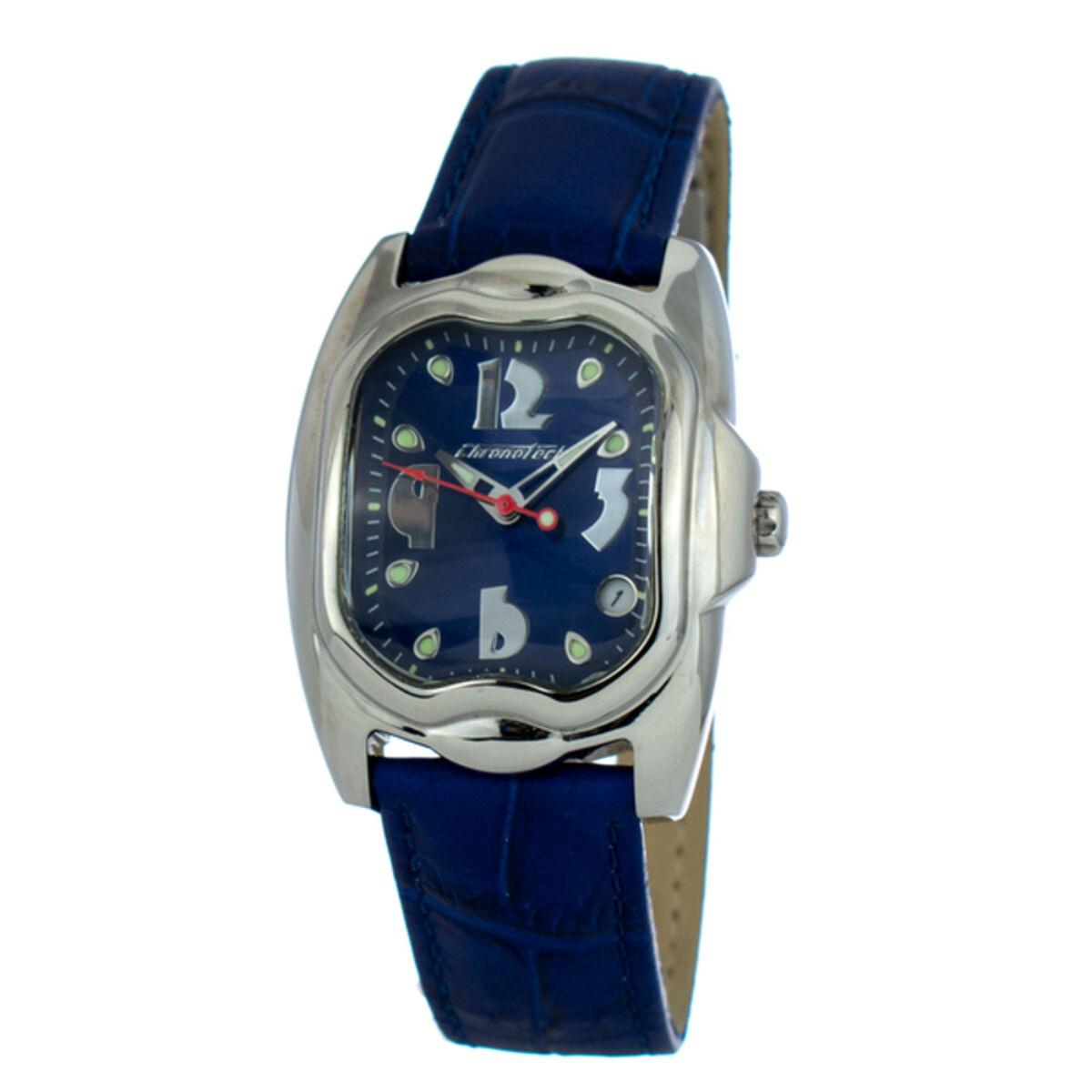 Chronotech Dameur Ct7274l Blå Skive - Chronotech Armbånd  - 8431777771114
