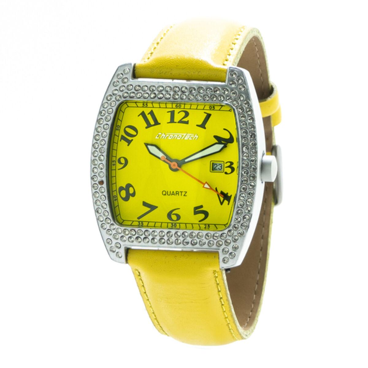 Chronotech Dameur Ct7435 Gul Skive - Chronotech Armbånd  - 8431777752830