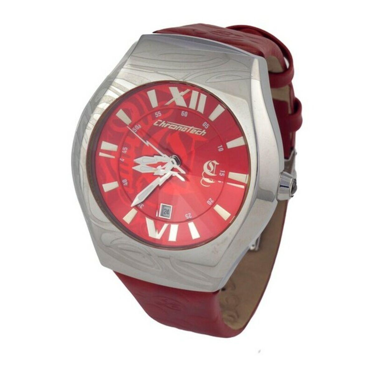 Chronotech Herreur Ct7694m Rød Skive - Chronotech Armbånd  - 8032732981229