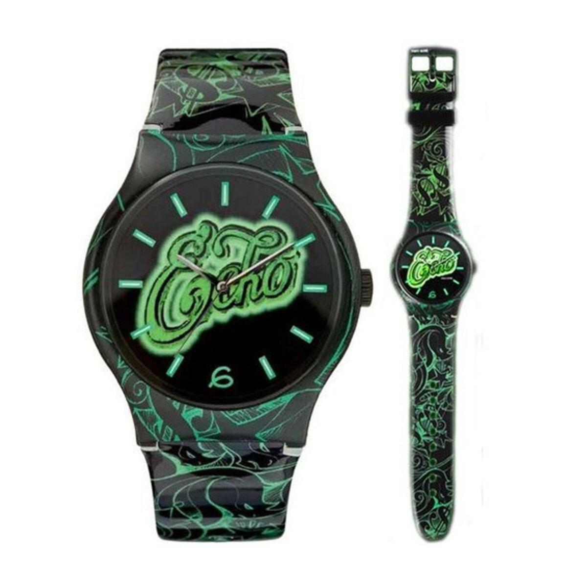 Marc Ecko Unisex Armbåndsur E06507m1 Sort Sølv - Ecko Unlimited Armbånd  - 0840190014421