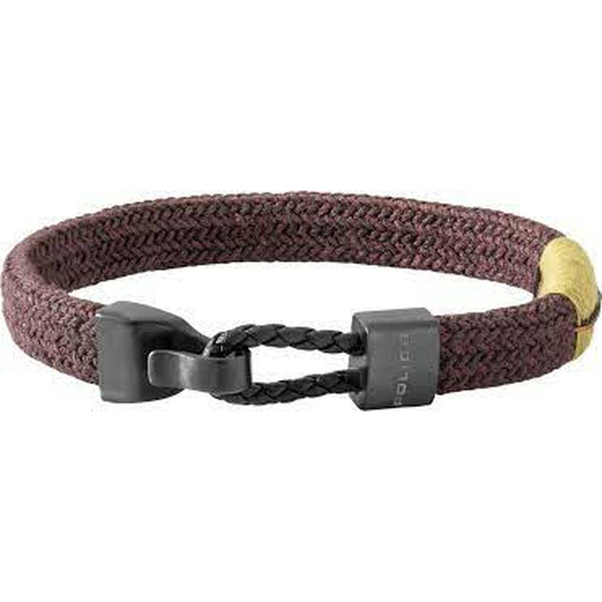 Police Armbånd Til Mænd Pj26490blc Rød Tekstil - Police Armbånd  - 4895220913096