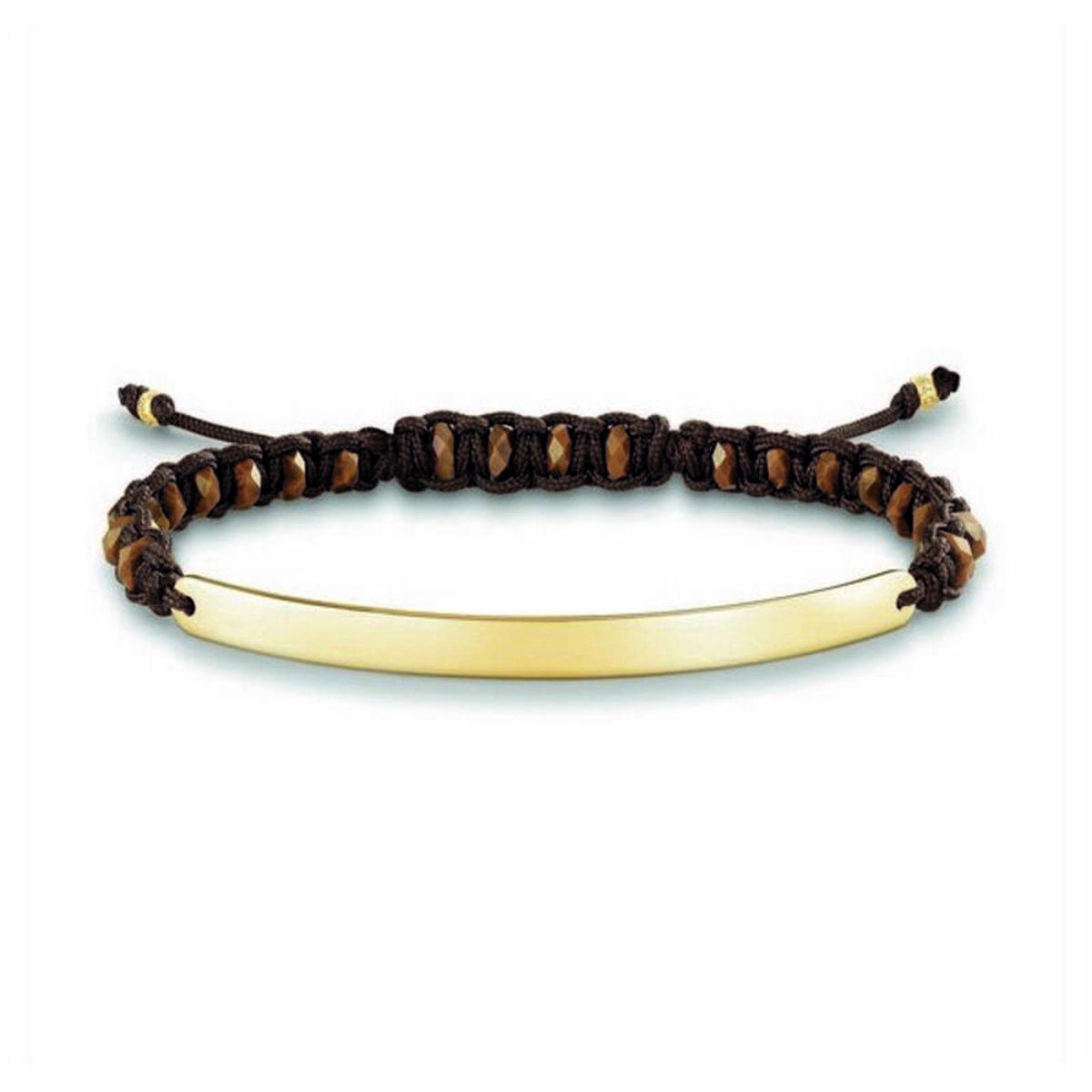 Thomas Sabo Armbånd Til Kvinder Lba0056 Sølv Brun Gylden - Thomas Sabo Armbånd  - 4051245229219