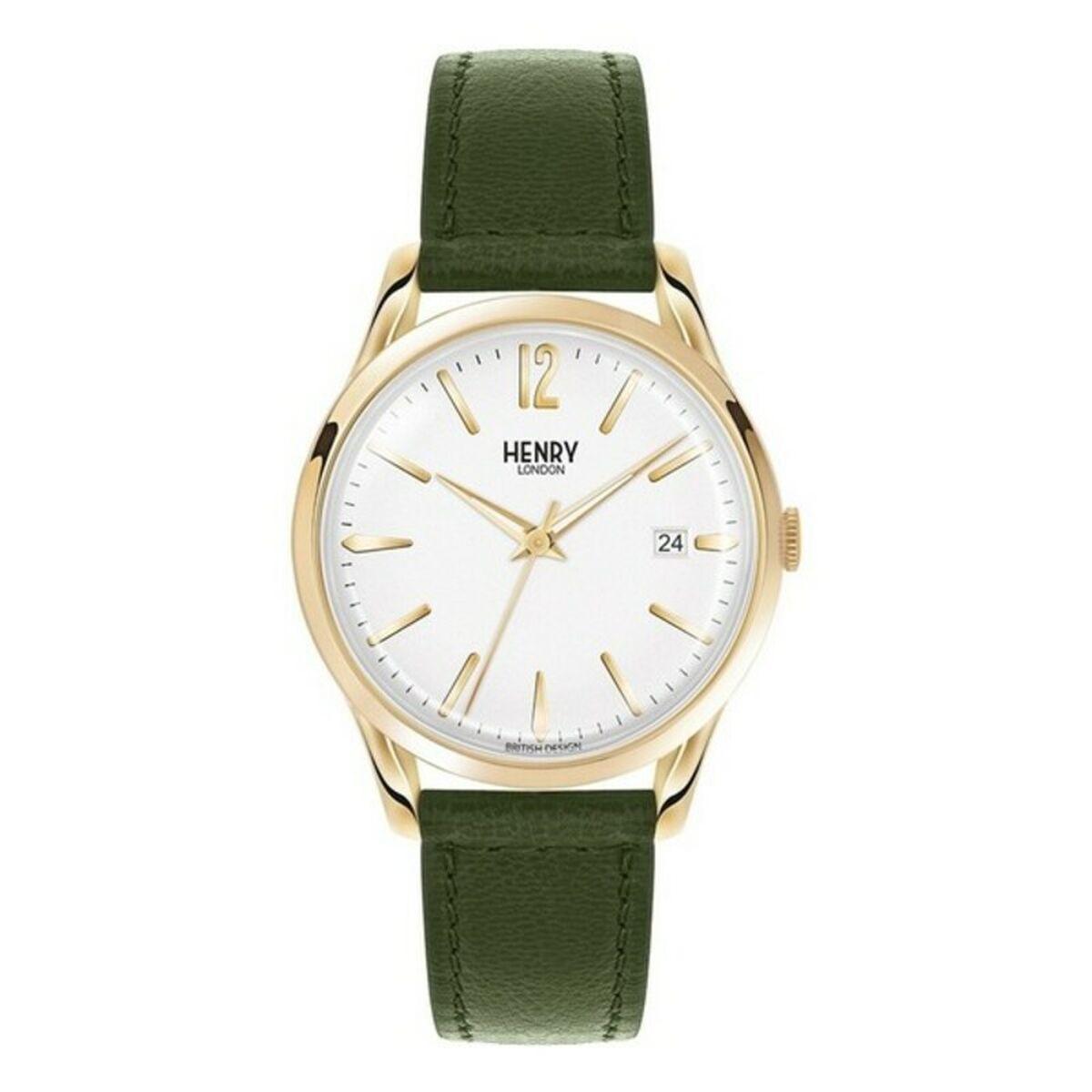 Grøn Henry London Hl39 0098 Unisex Armbåndsur Rem - Henry London Armbånd  - 5018479077862