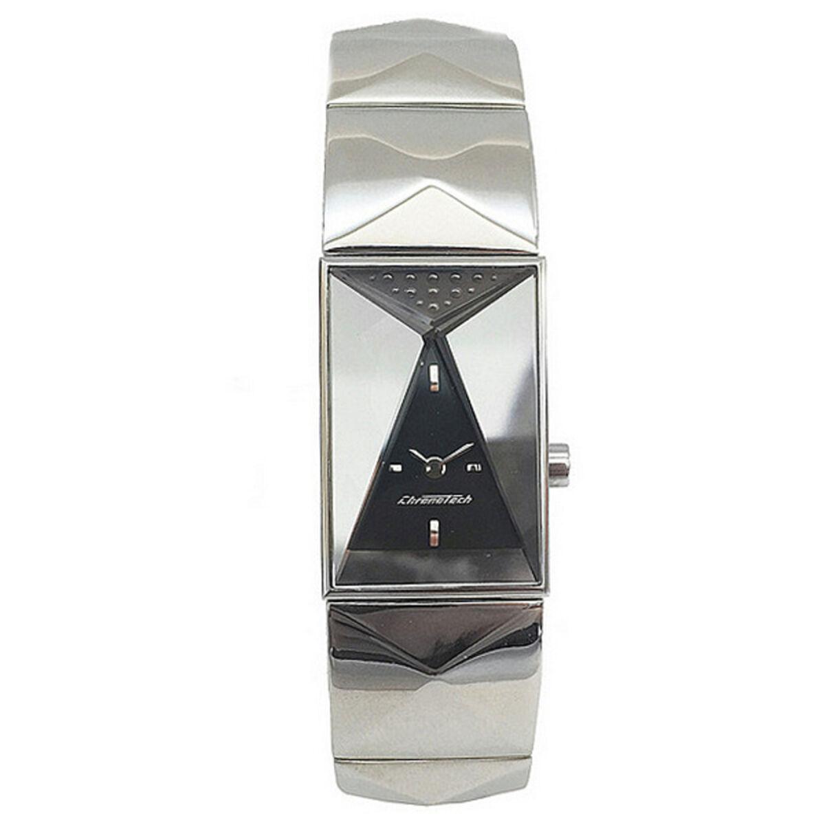 Sort Chronotech Dameur Ct7357s Sølv - Chronotech Armbånd  - 8031301765109