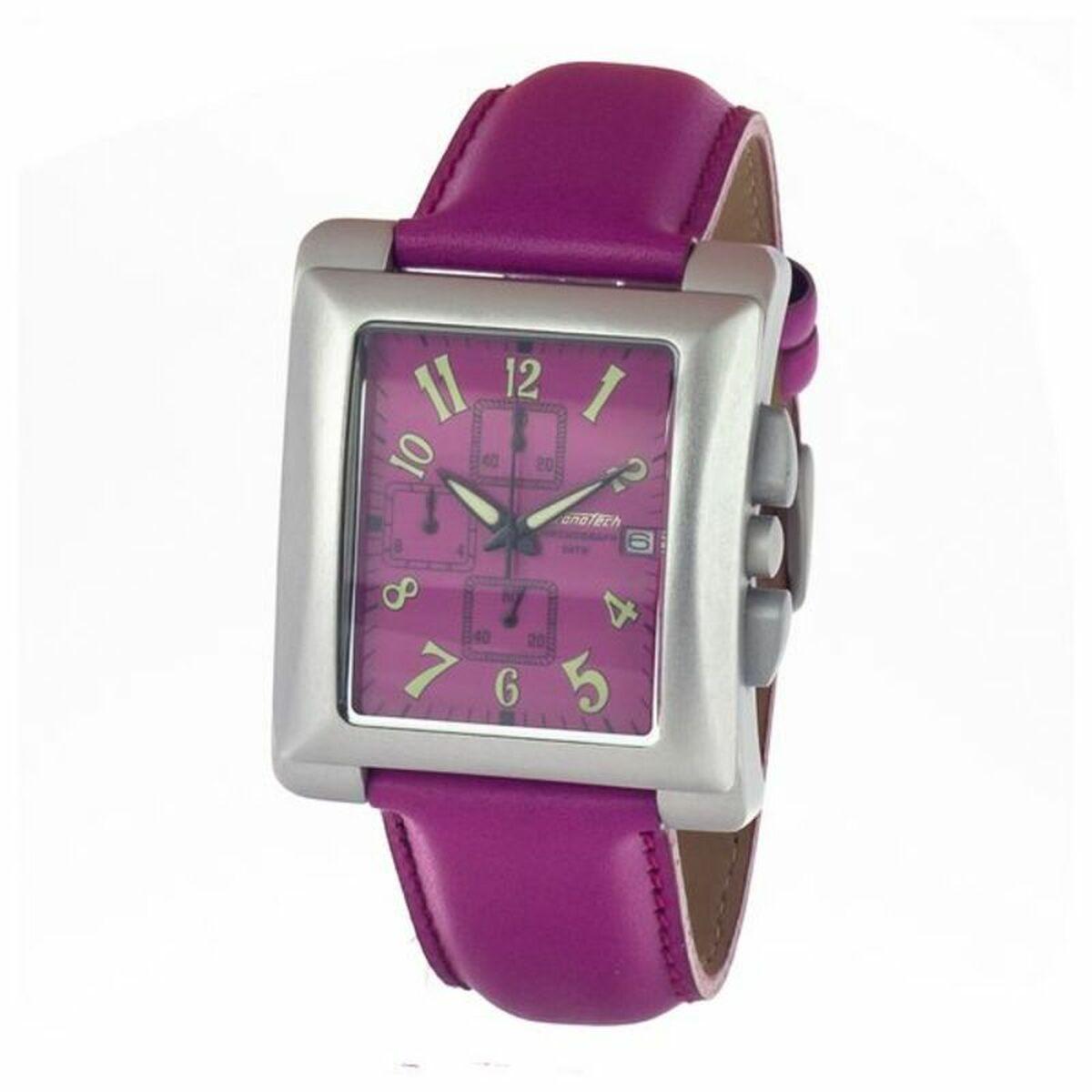 Chronotech Herreur Ct7357 Lilla Læderrem - Chronotech Armbånd  - 8431777768077