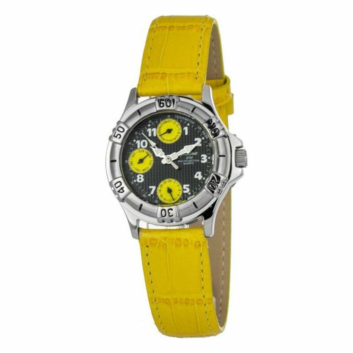Justina Dameur 32552y Gul Læderrem - Justina Armbånd  - 8431777777987