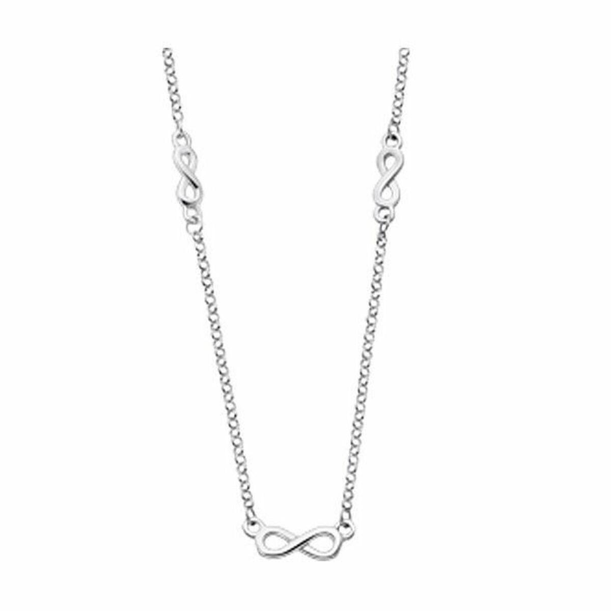 Lotus Halskæde Til Kvinder Lp1981 Elegant Sølvlook Med Infinity Symbol - Lotus Halskæder  - 8430622750762