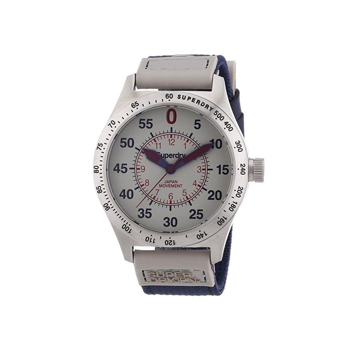 Hvid Superdry Unisex Armbåndsur Syg122e Blå - Superdry Armbånd  - 5024693102754