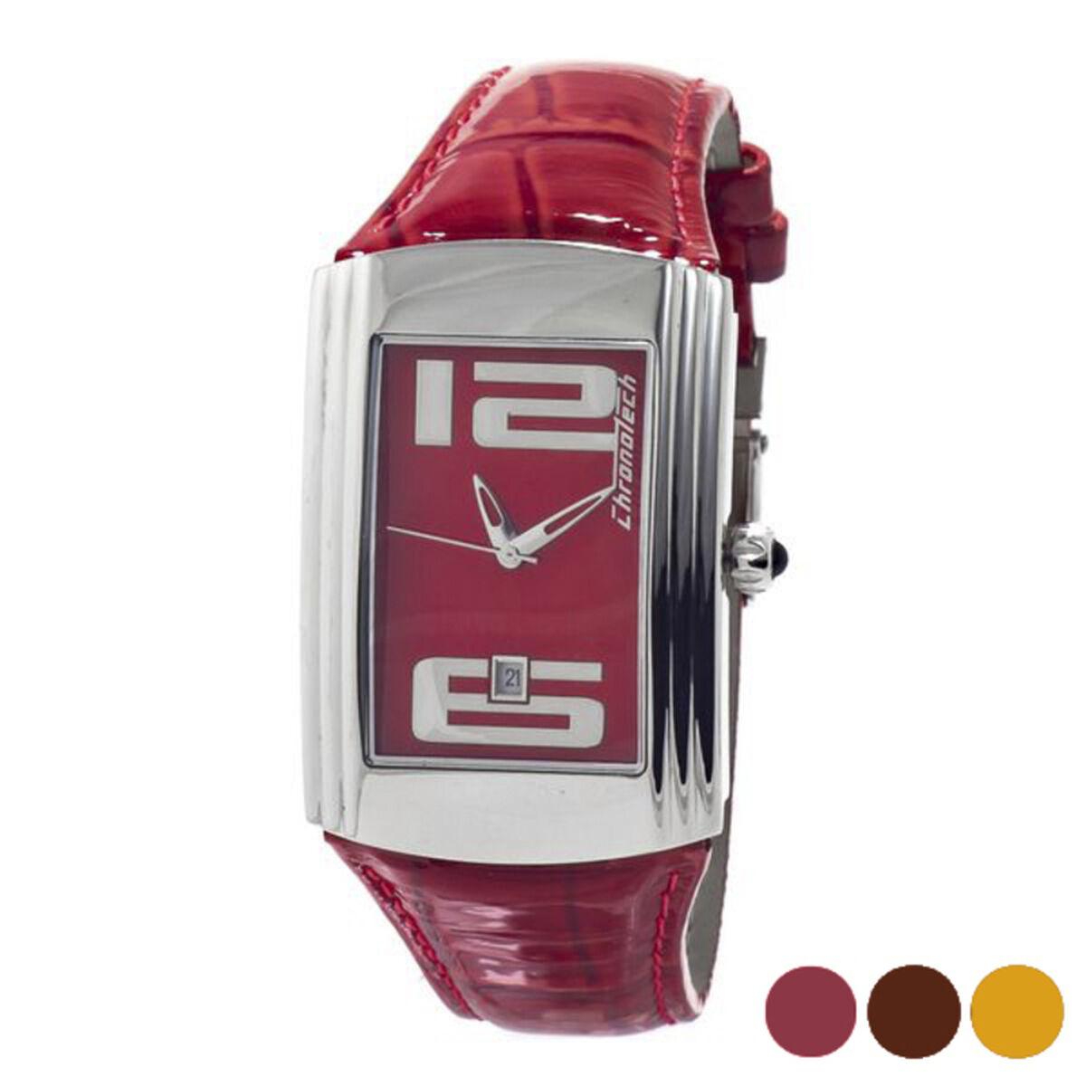 Rød Chronotech Ct7017m Unisex Armbåndsur Rem - Chronotech Armbånd  - 8032636433817