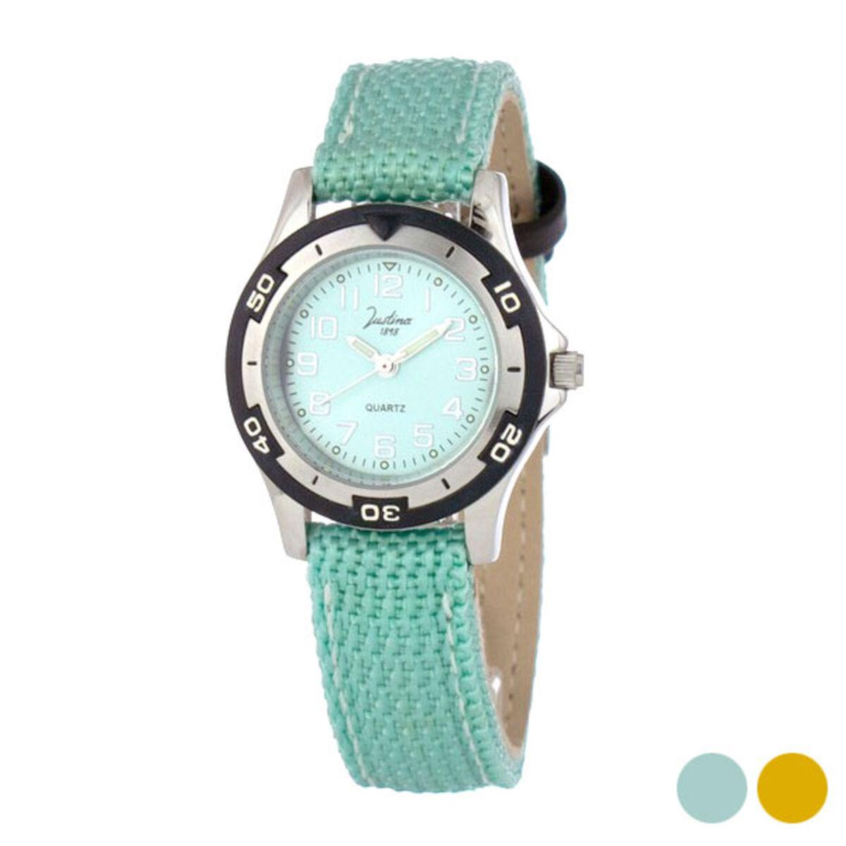 Grøn Justina Dameur 32557 Kvarts - Justina Armbånd  - 8431777778427