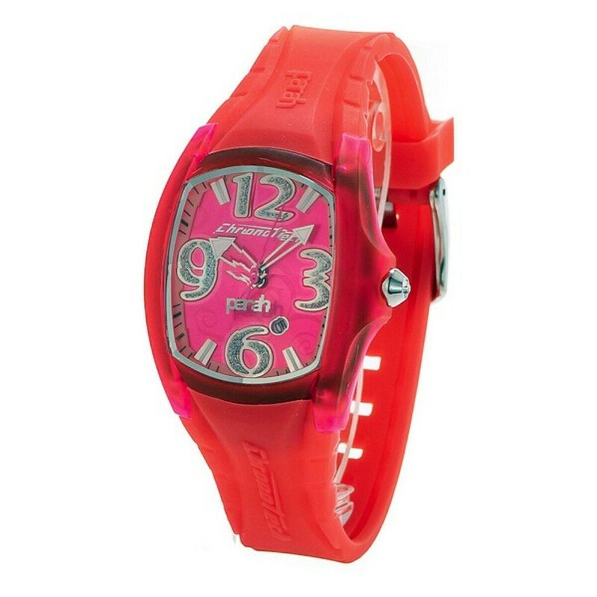 Pink Chronotech Dameur Ct7134l Rød - Chronotech Armbånd  - 8033544233674