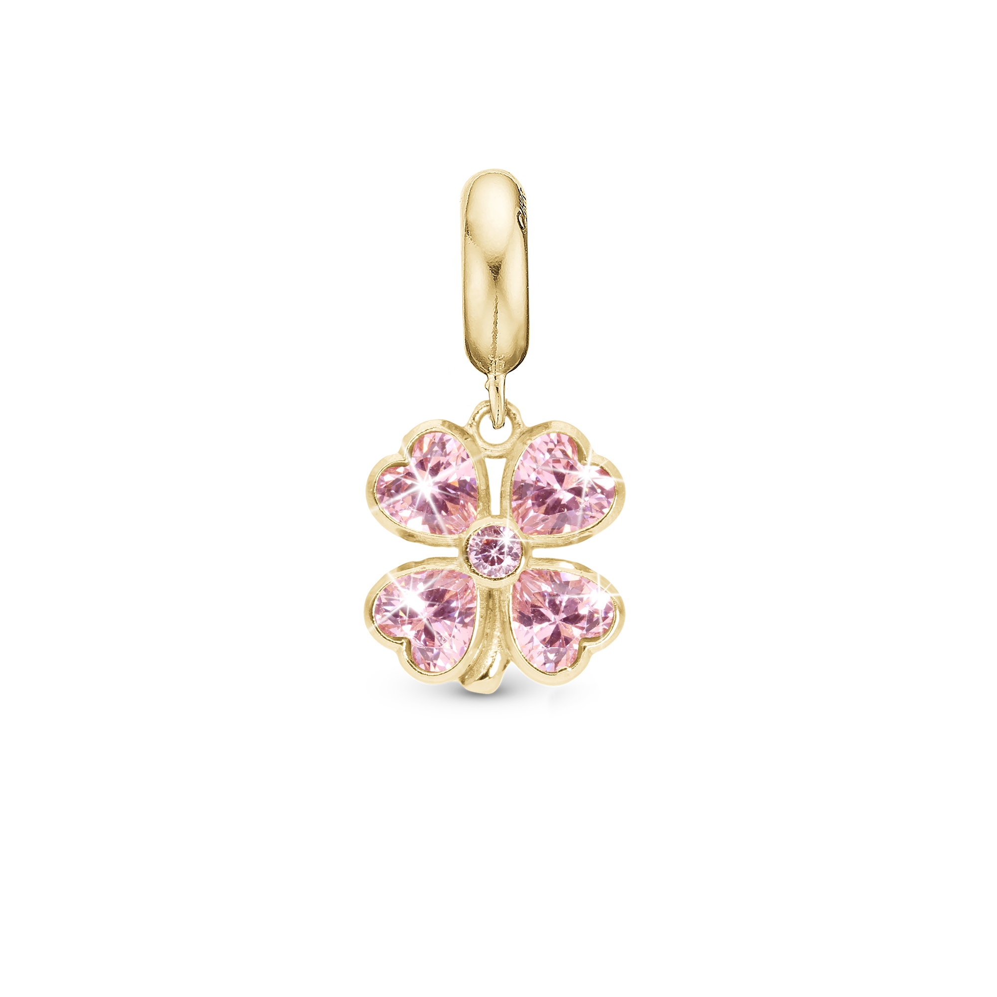 Pink Christina Charm Heart Clover 623 G345 - Armbånd