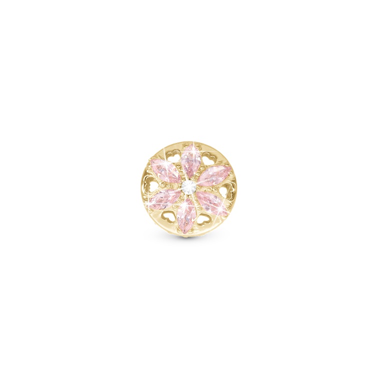 Pink Christina Charm Sparkling Flower 623 G360 - Armbånd