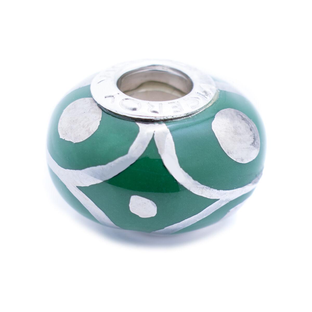 Grøn Charmperle Til Armbånd Sterling Sølv Vmm0281 - Viceroy Armbånd  - 8431777781588