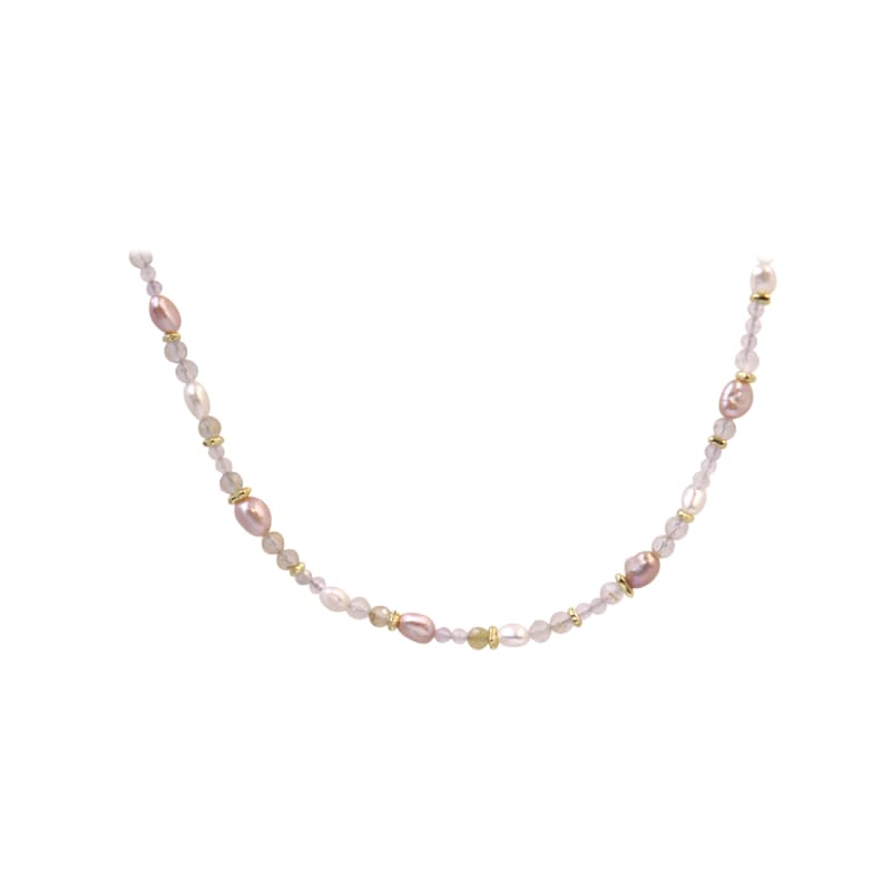 Fresa Rose Necklace Golden - Aqua Dulce Halskæder  - 5740013862640
