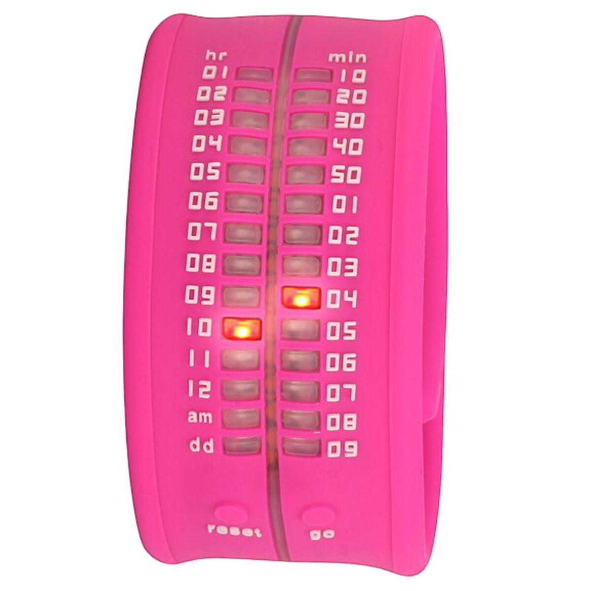 Pink Dameur Time Zeroa9 Armbåndsur Silikone Fuchsia - Time-it Armbånd  - 8718481710098