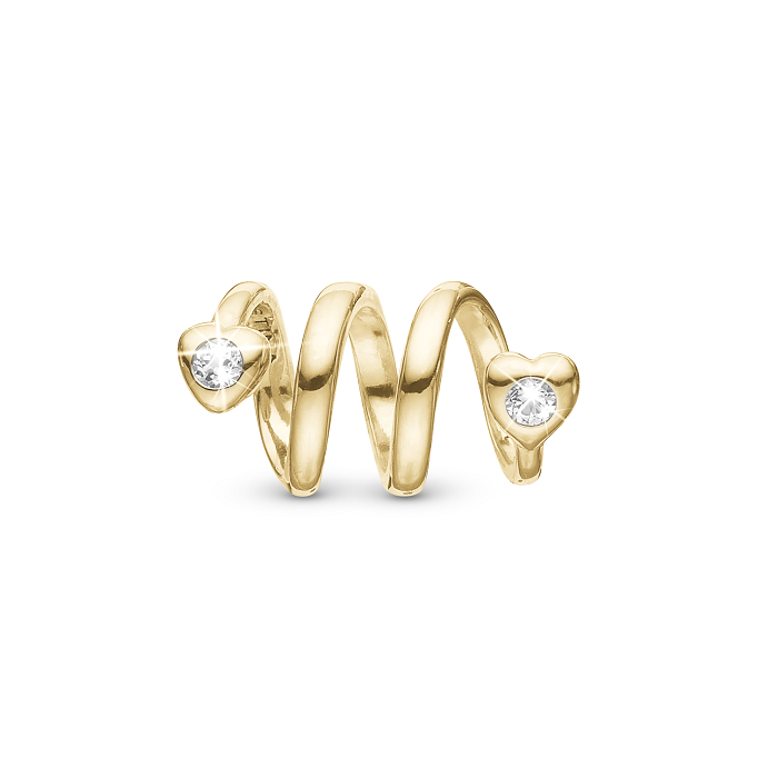 Christina Charm Heart Twist Forgyldt - Christina Armbånd