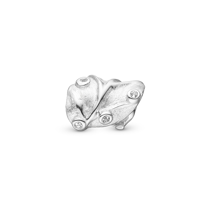 Christina Charm Curved Leaf Sølv - Christina Armbånd