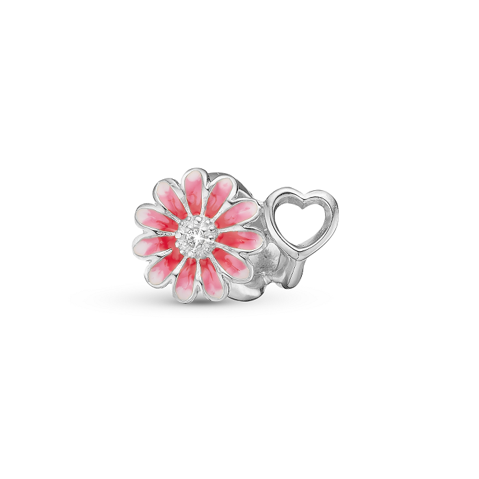 Pink Christina Marguerite Charm - Christina Armbånd