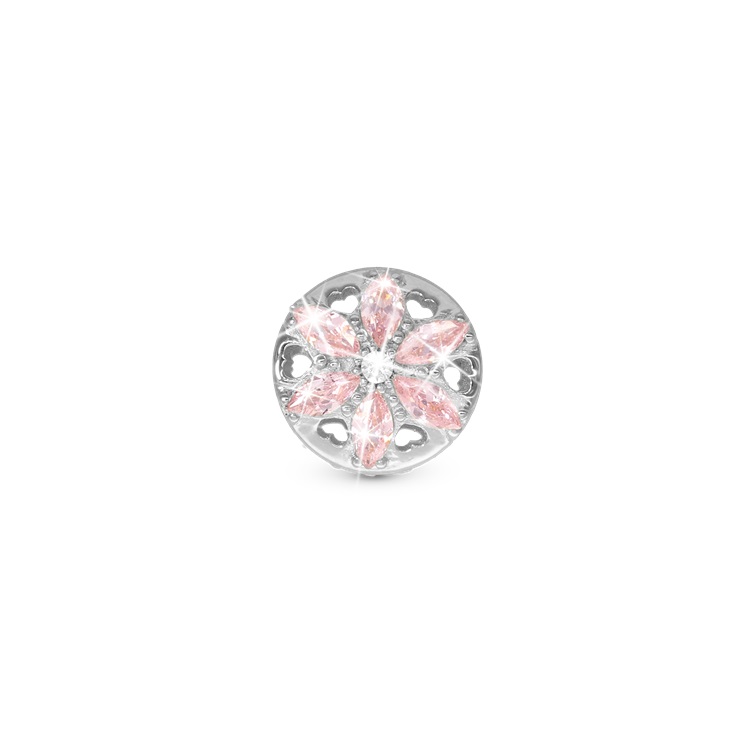Pink Christina Charm Sparkling Flower 630 S282 - Armbånd