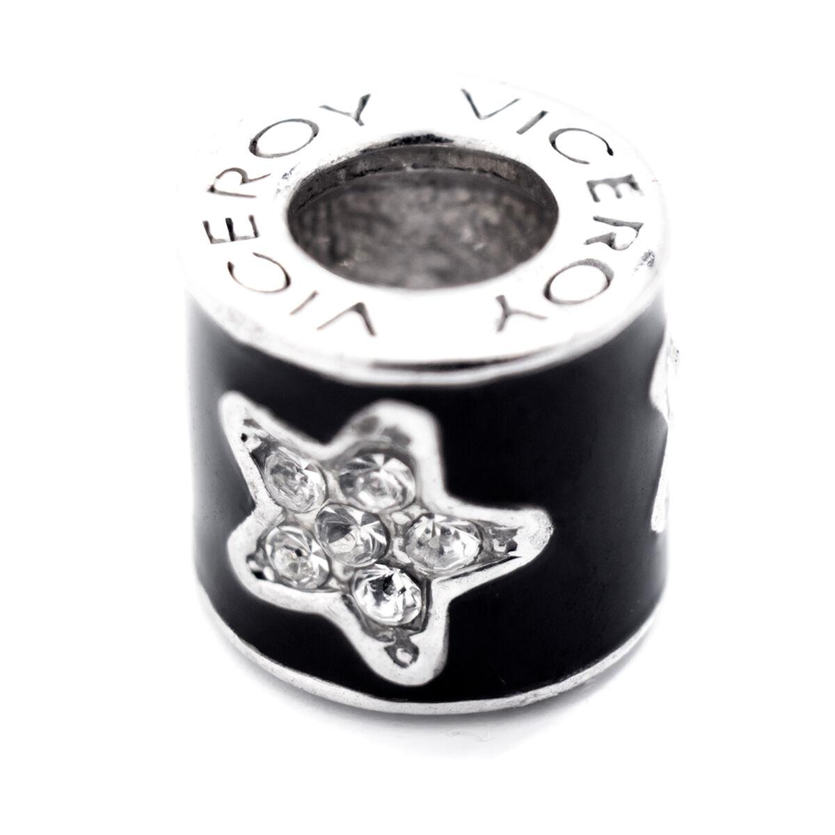 Sort Charm Perle Til Armbånd Sterling Sølv - Viceroy Armbånd  - 8431777781120