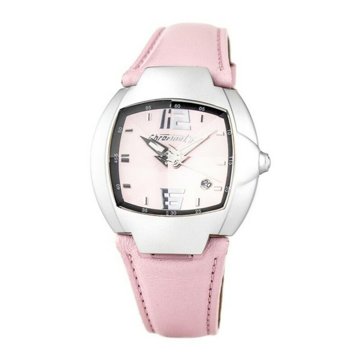 Pink Chronotech Herreur Ct7305m Læder - Chronotech Armbånd  - 8031301765437
