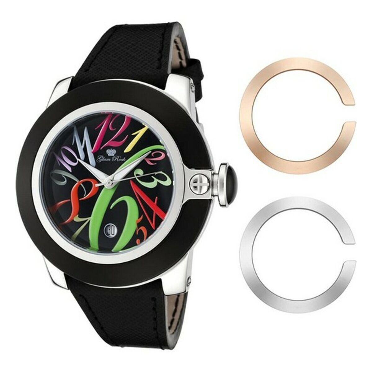 Sort Glam Rock Dameur Gr32018 - Rock Armbånd  - 0847177008879