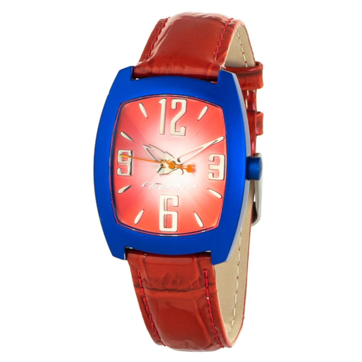 Chronotech Dameur Ct2050l Rødt Armbåndsur - Chronotech Armbånd  - 8431777748376