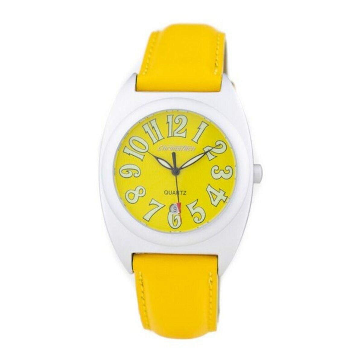 Chronotech Unisex Armbåndsur Ct7336 Gul Skive - Chronotech Armbånd  - 8431777786866