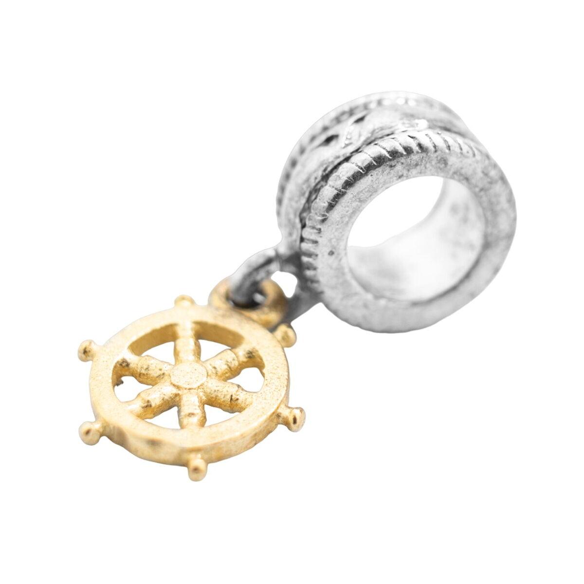 Charm Til Armbånd Sølvfarvet Med Gyldent Ror - Viceroy Armbånd  - 8431777784404