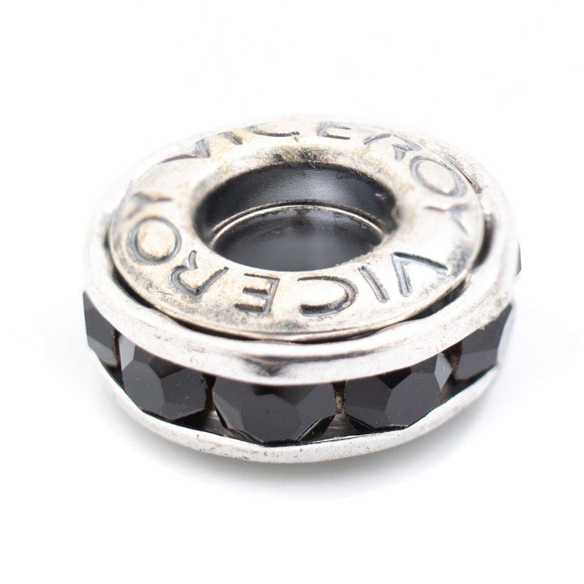 Sort Perle Til Armbånd Sølvfarvet - Viceroy Armbånd  - 8431777784978