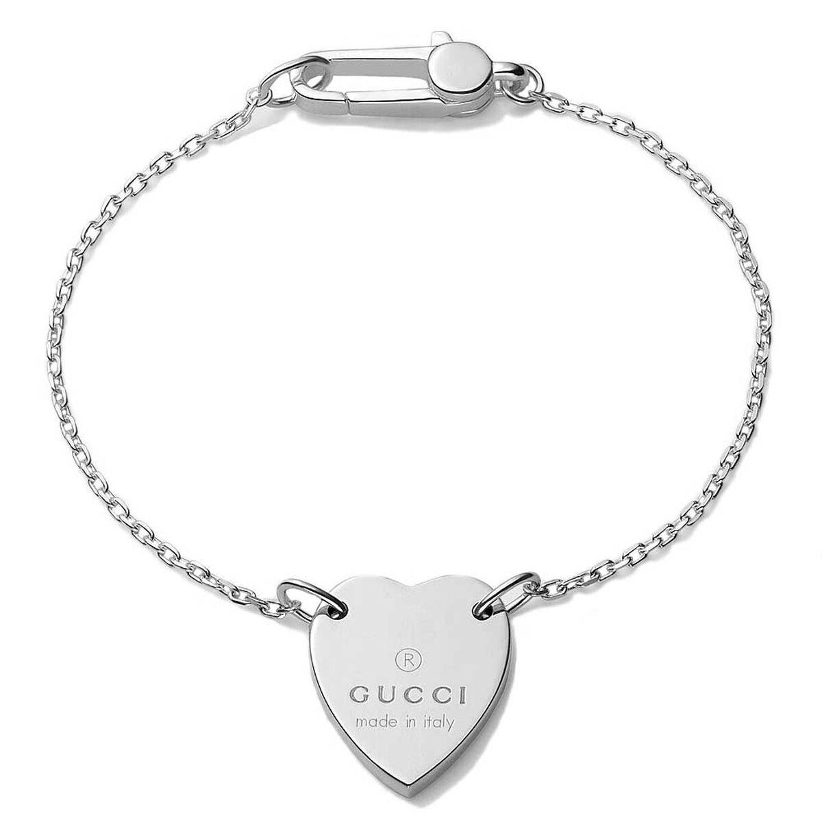 Armbånd Dame Gucci Sølvfarvet Hjerte - Gucci Armbånd  - 3817812432526