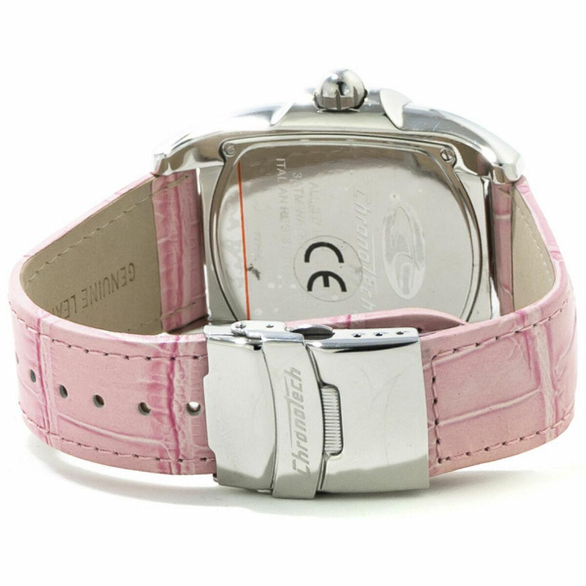 Pink Chronotech Unisex Armbåndsur Ct7274m Læder - Chronotech Armbånd  - 8031301763143