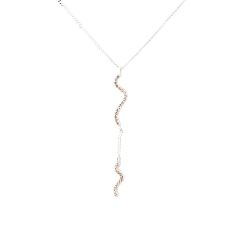 Curva Champagne Necklace Silver - Aqua Dulce Halskæder  - 5740013864910