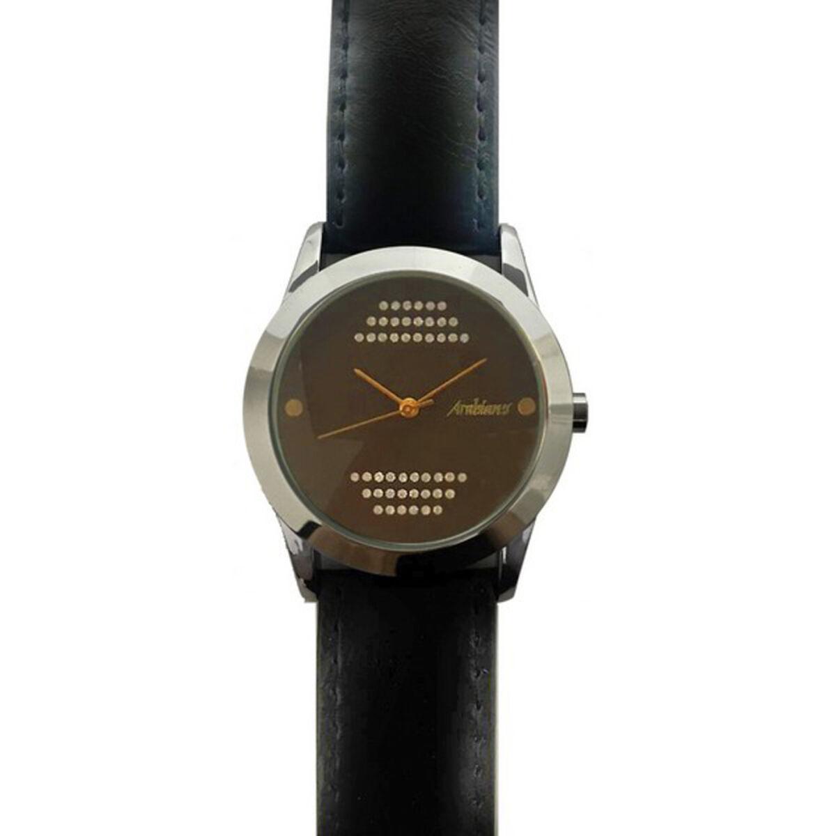 Sort Arabians Unisex Armbåndsur Dba2091lb Brun Skive Læderrem - Arabians Armbånd  - 8431777738377