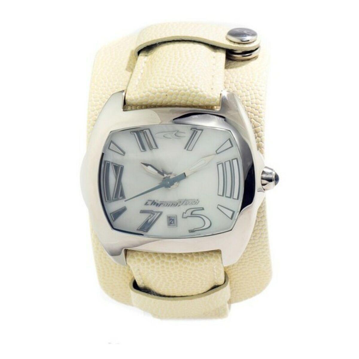 Chronotech Herreur Ct2188j Beige Læderrem - Chronotech Armbånd  - 8032732986118