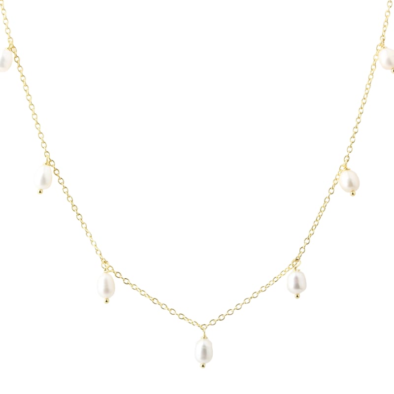 Lunella Necklace Golden - Aqua Dulce Halskæder  - 5740013865245