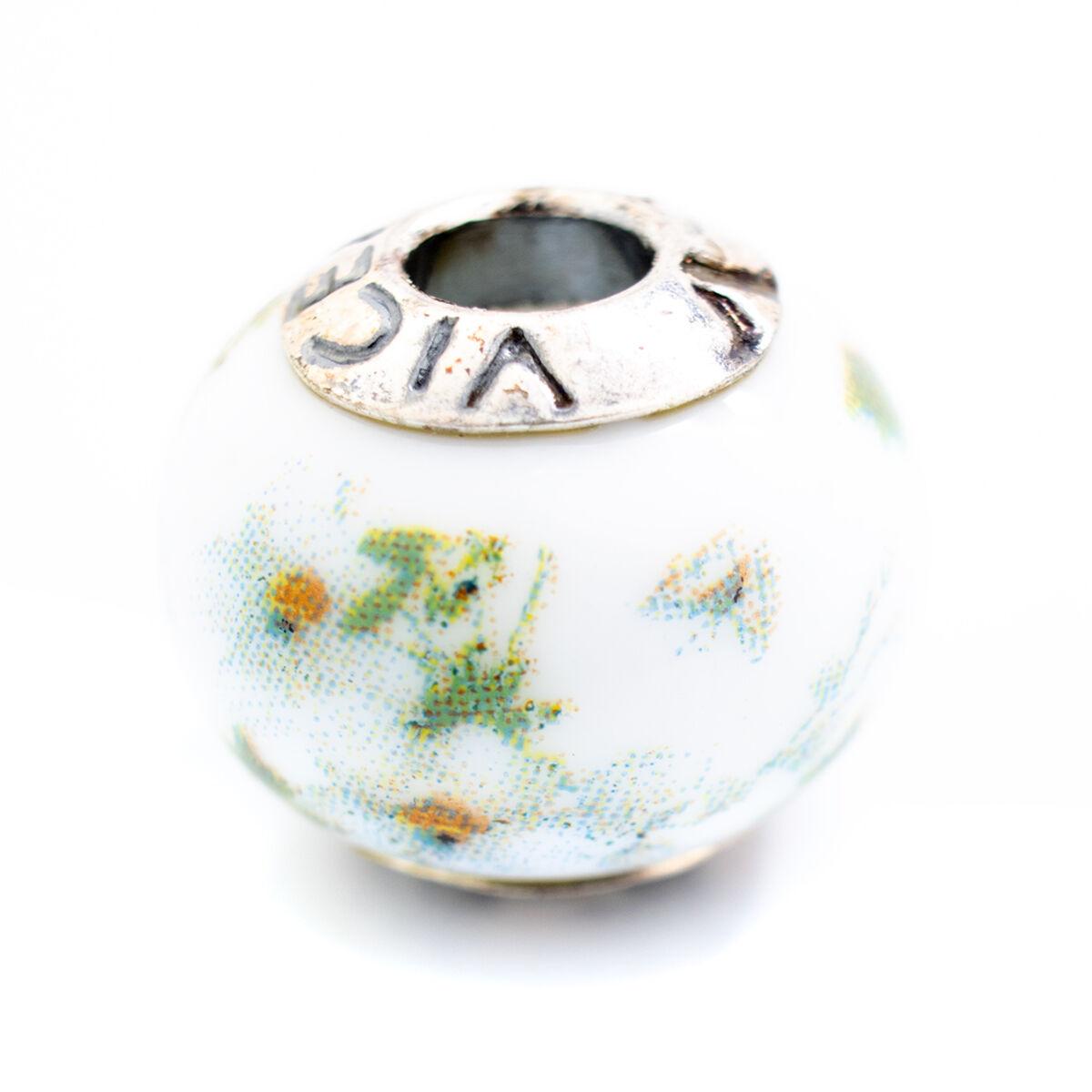 Grøn Perle Charm Til Armbånd Sterling Sølv - Viceroy Armbånd  - 8431777784626