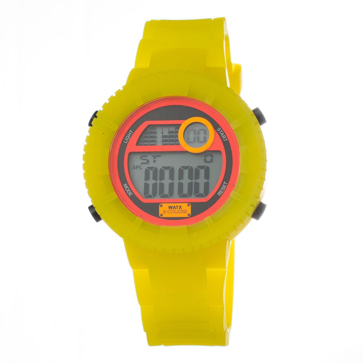 Armbåndsur Dame Watx Cowa1043r2010 Gul Silikone - Watx Armbånd  - 8431777838015
