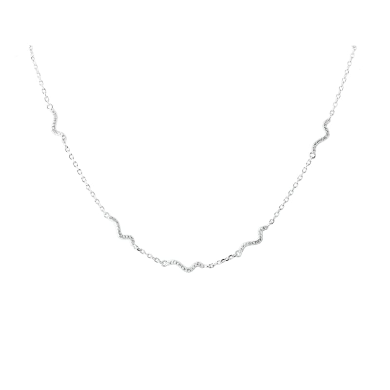 Curva Necklace Silver - Aqua Dulce Halskæder  - 5740013865672